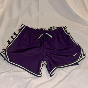 Purple, White, and Teal Athletic Shorts